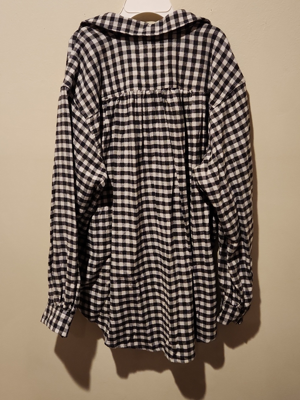 ❤️ NWT! AERIE ANYTIME FAVE OVERSIZED GINGHAM FLANNEL BUTTON DOWN SHIRT / TOP, SM - Picture 13 of 14
